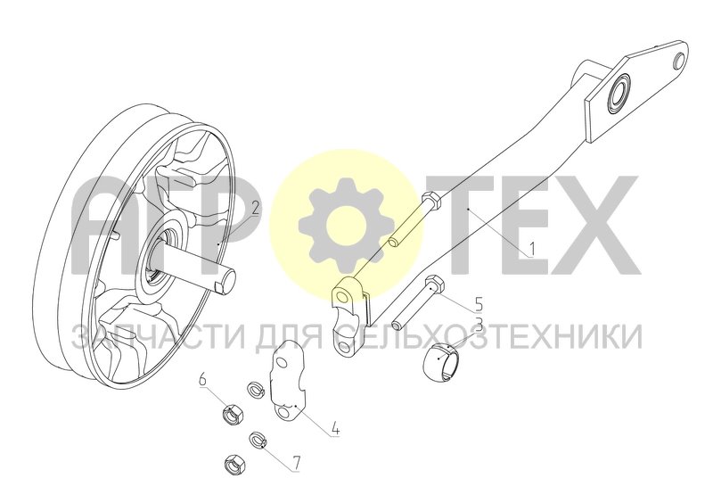 Чертеж Ролик натяжной (РСМ-10Б.01.30.120Б)